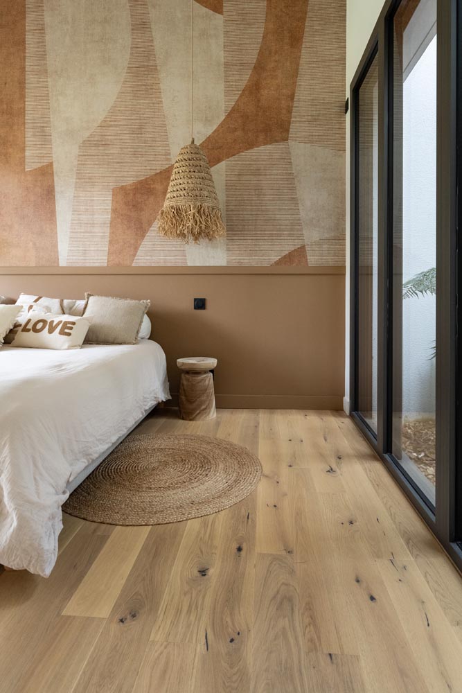 Pose de parquet dans une chambre parentale - la teste de buch 33